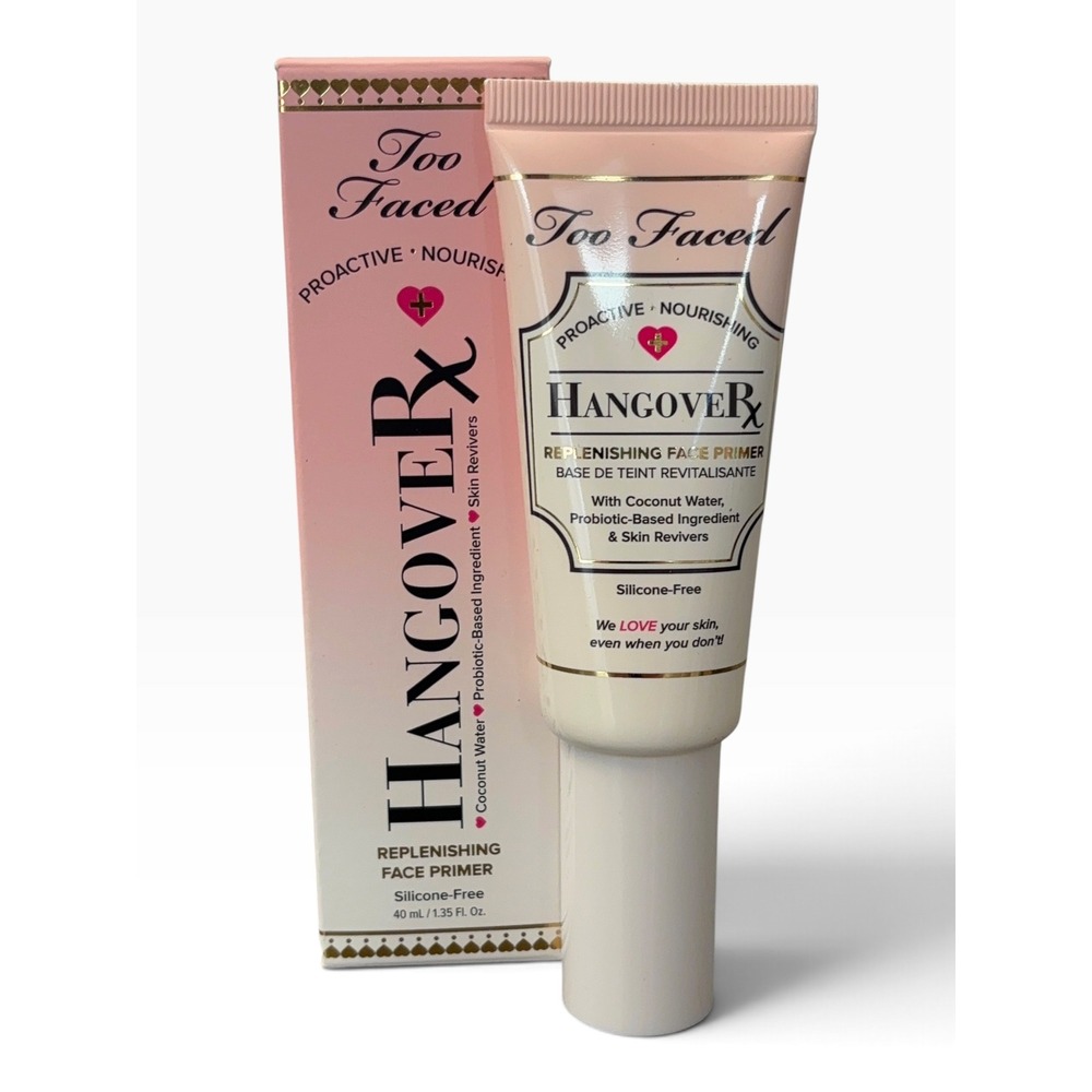 Too Faced Hangover Replenishing Face Primer 40ml 1.35oz Silicone-Free Coconut